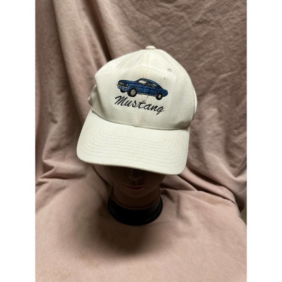 Beige Mustang New With Out Tags S-M Size Flex Fit Hat - Picture 1 of 4